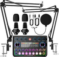 Podcast Equipment Bundle for 2 - All-in-One USB Podcast Kit