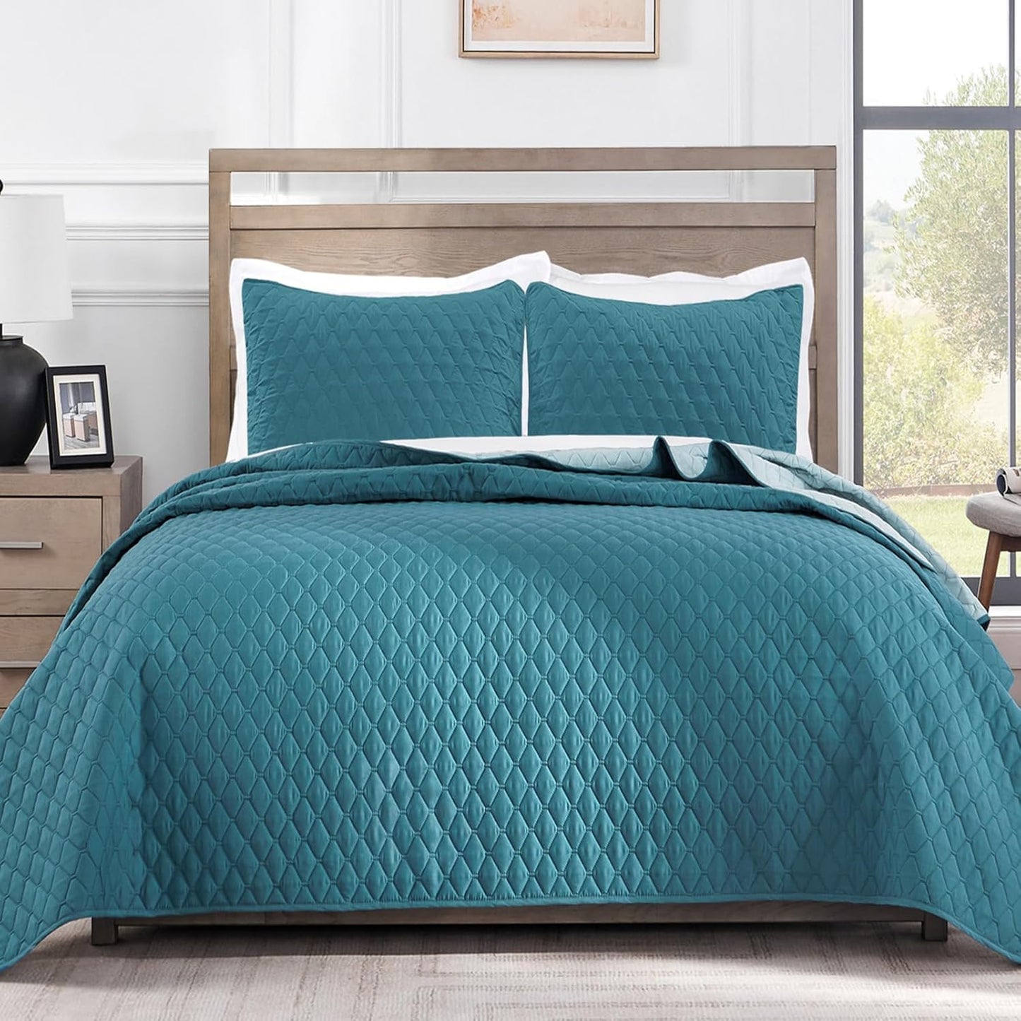 Reversible King Size Quilt Bedding Set for All Seasons Comfort