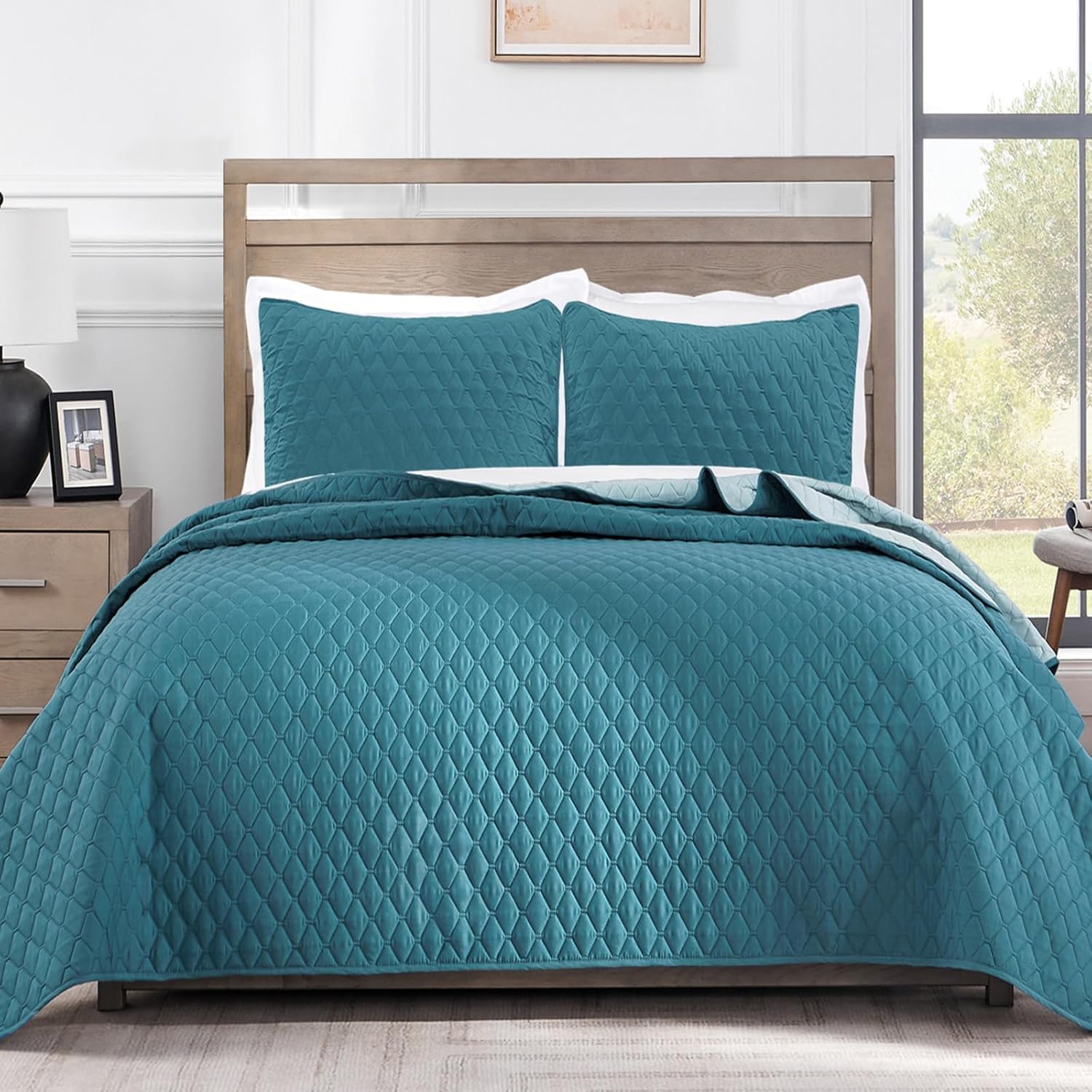 Reversible King Size Quilt Bedding Set for All Seasons Comfort