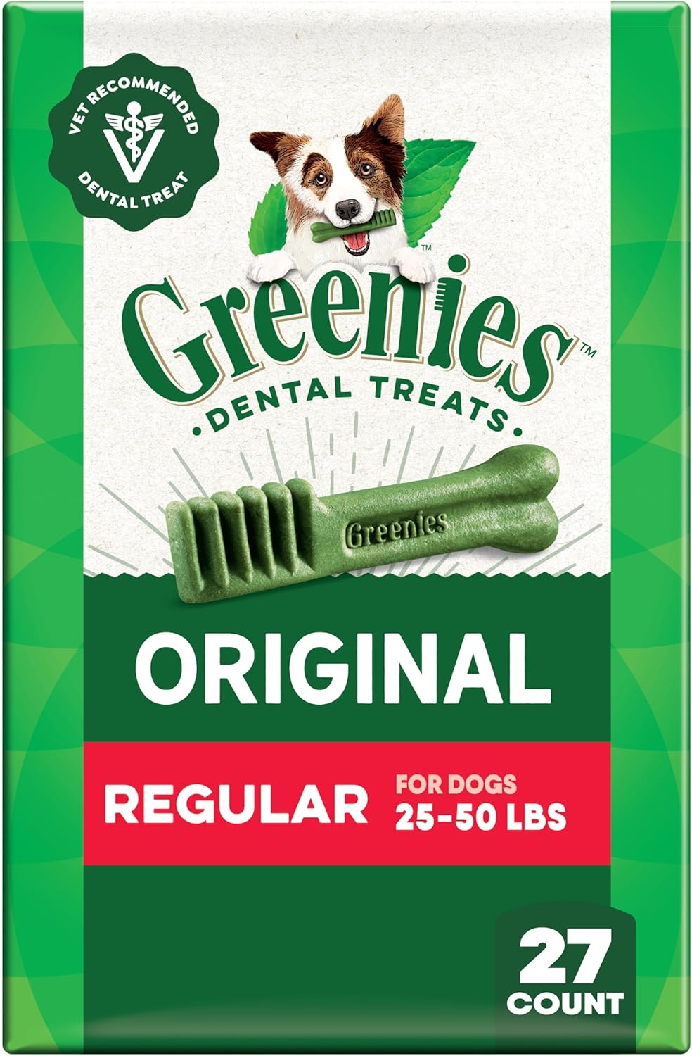 Greenies Natural Dental Dog Treats for Daily Dental Care