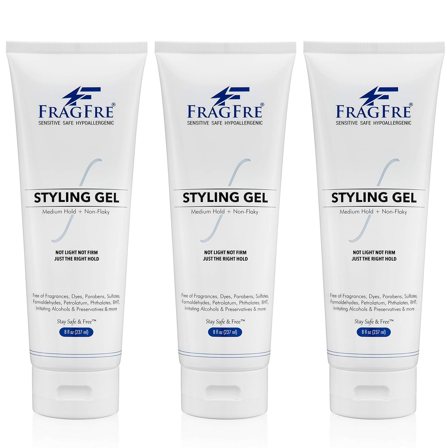 FRAGFRE Hair Styling Gel 8 oz - Medium Hold Gift Set