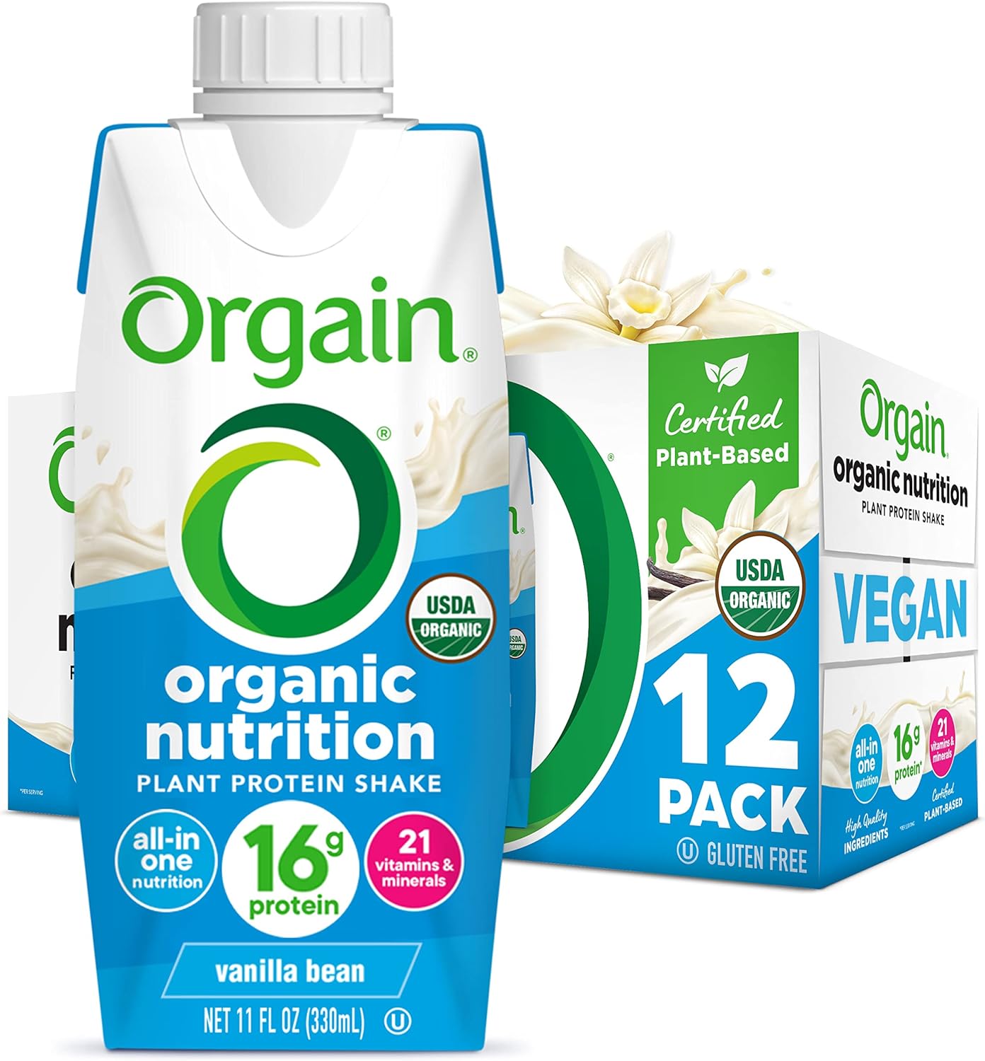 Orgain Organic Vegan Protein Shake - Nutritional Meal Replacement