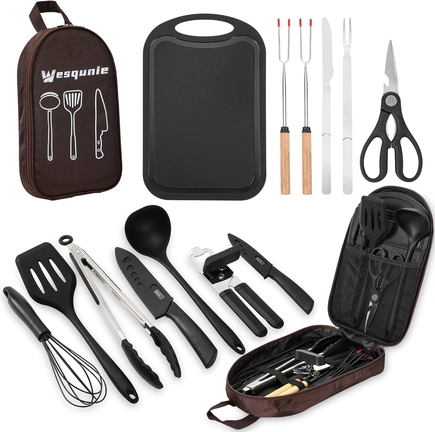 Wesqunie Stainless Utensil Set - Ultimate Camping Gear