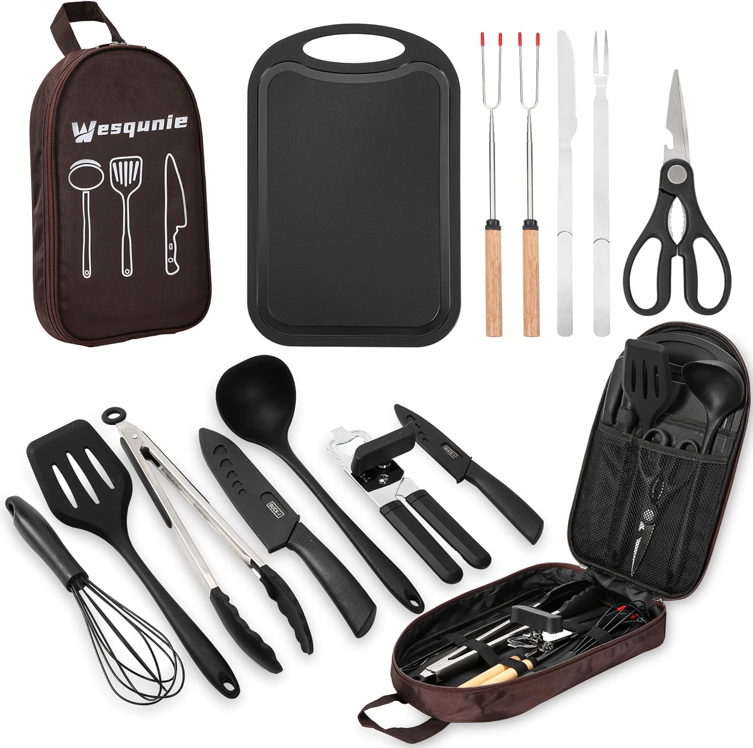 Wesqunie Stainless Utensil Set - Ultimate Camping Gear