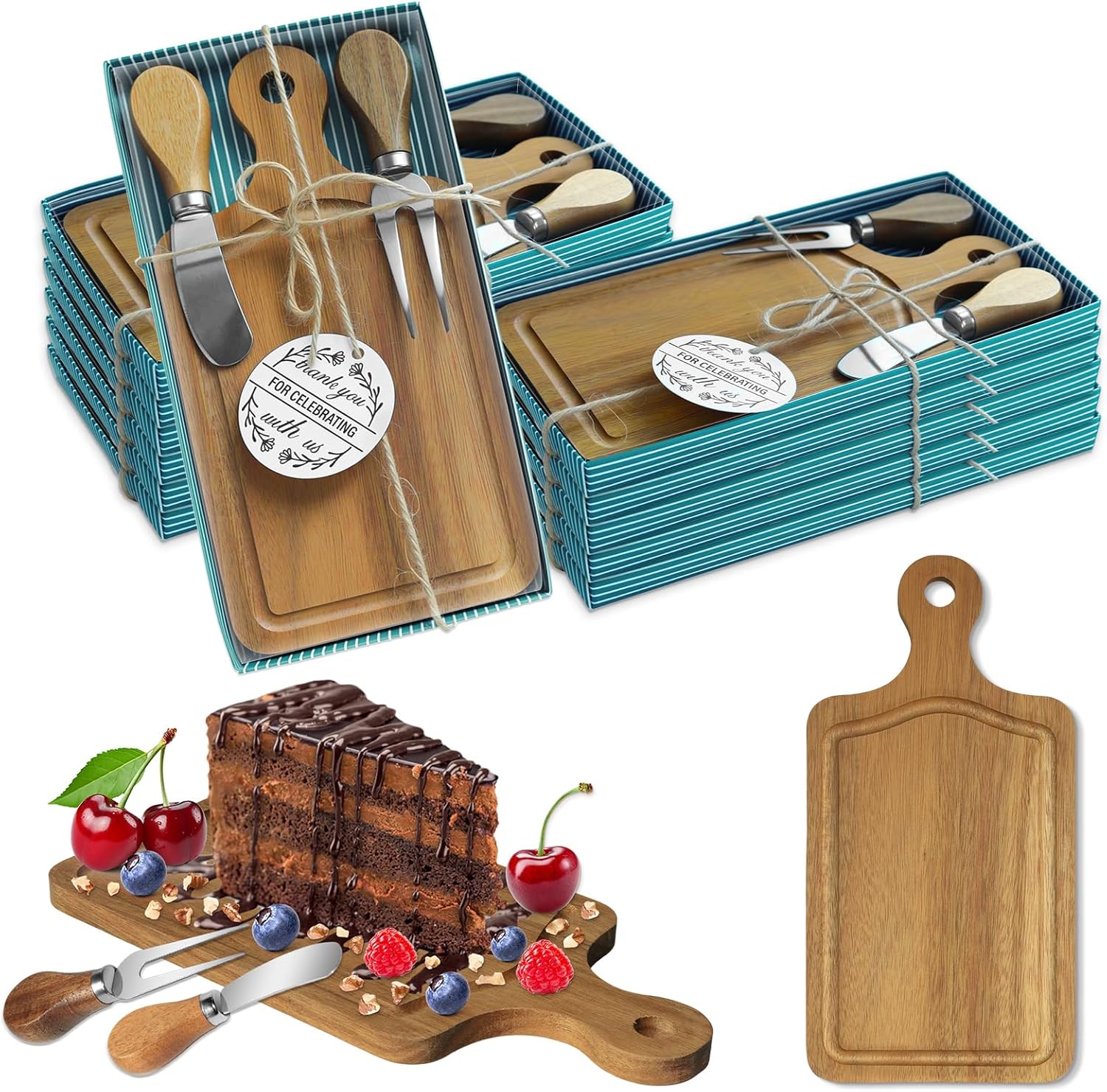 12 Sets Baby Bridal Shower Prizes with Acacia Cheese Boards