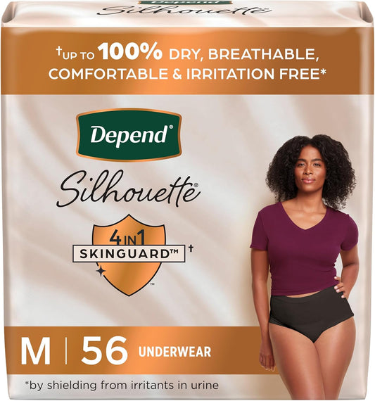 Depend Silhouette Women's Incontinence Underwear, Maximum Absorbency