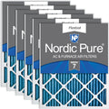 Nordic Pure 12x20x1 Pleated MERV 7 Air Filters 6 Pack - Reliable Dust
