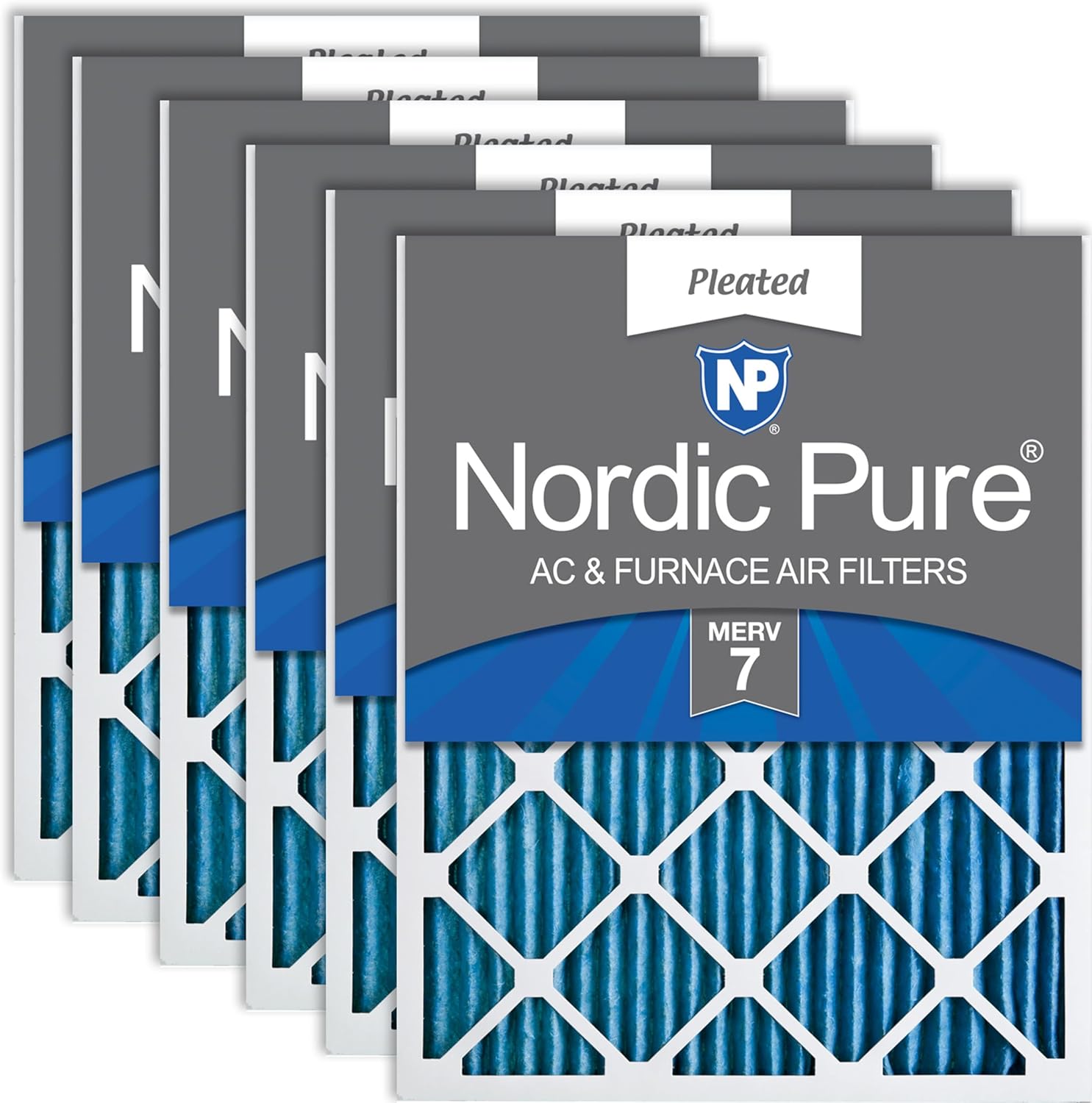 Nordic Pure 16x20x1 Pleated MERV 7 Air Filters for Clean Air