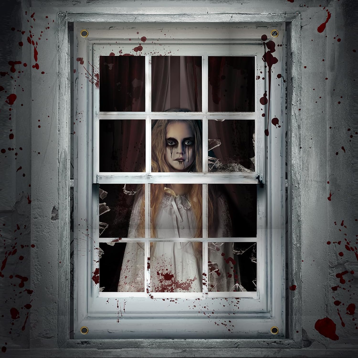 Halloween Ghost Curtains - Scary Indoor Decor