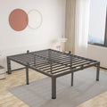 ROIL 16 in Full Bed Frame with Headboard Hole and Storage - Heavy Duty