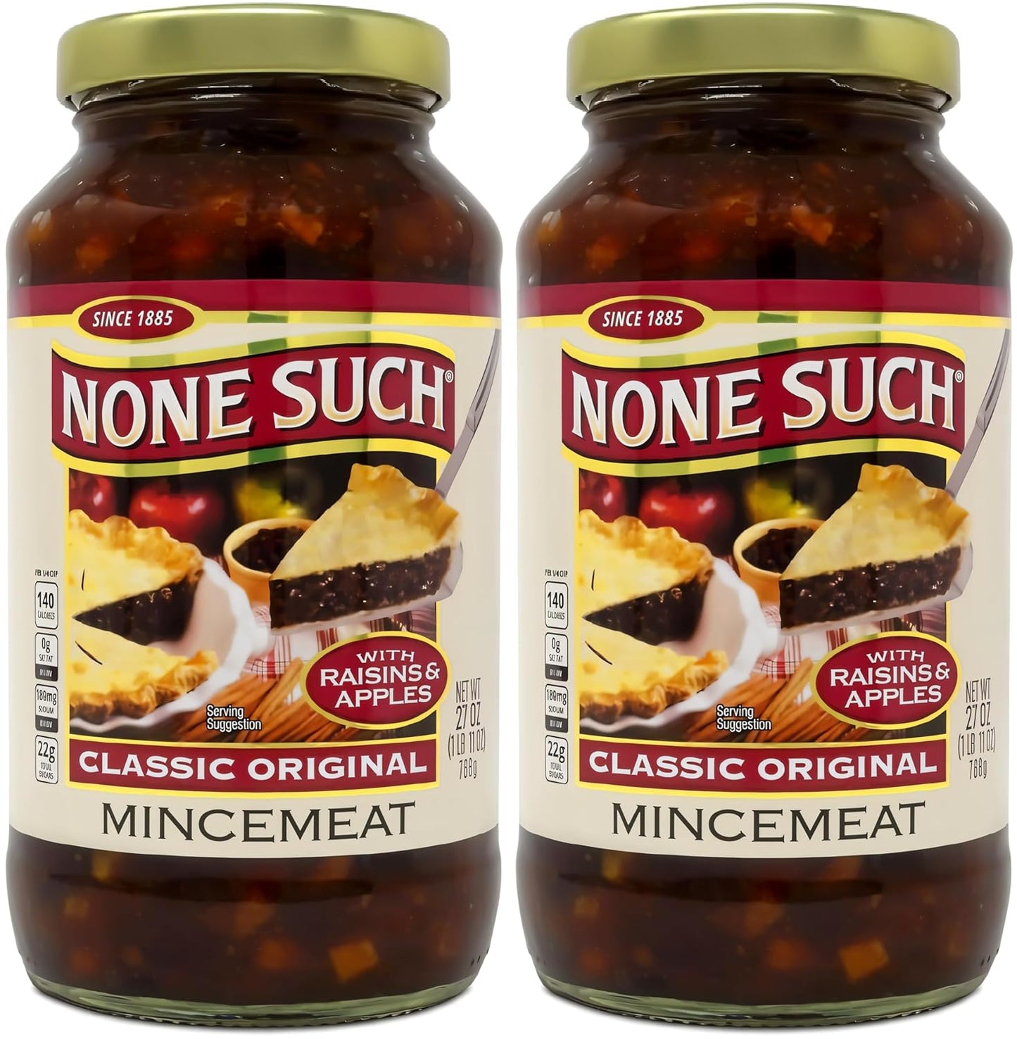 Classic Original Mincemeat with Apples and Raisins, 27 oz