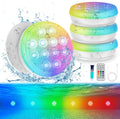 Pool Lights 2025 Upgraded Rechargeable Submersible LED Lights - 4 Pack