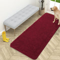 Dog Door Mat 59x24 Burgundy - Chenille Mud Mat for Paws