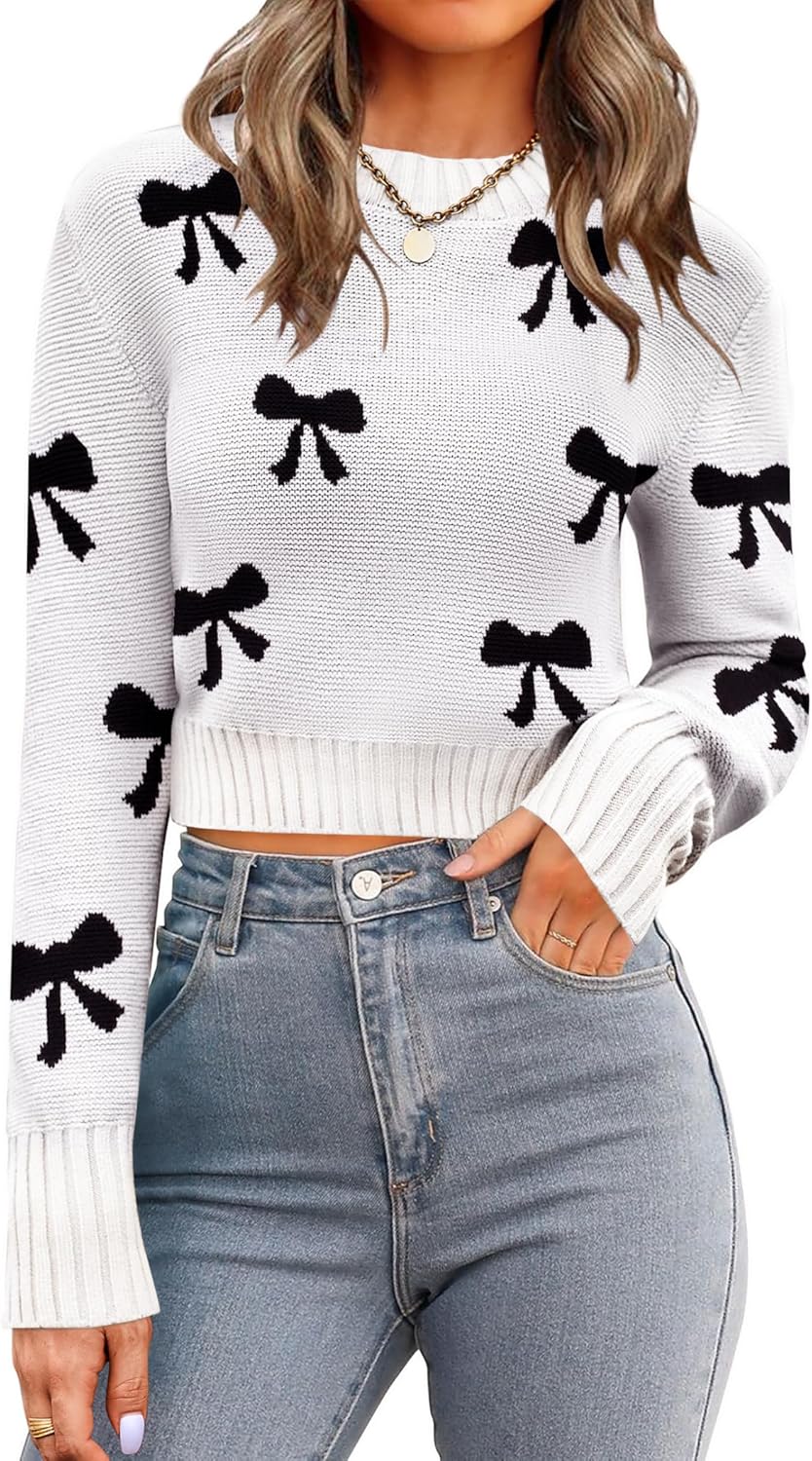 Trendy Long Sleeve Ribbed Knit Pullover for Women in Fall