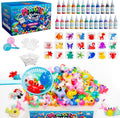 Magic Water Elf Toy Kit Squishies for Kids - 25 Gels & 20 Molds