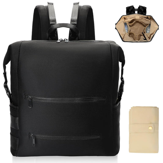Omanmoli Neoprene Diaper Backpack - 15 Organizer Pockets!