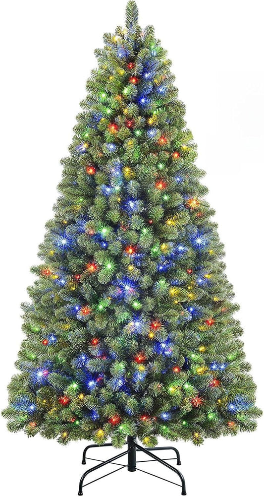 6.5ft Prelit Premium Artificial Christmas Tree with Remote Control