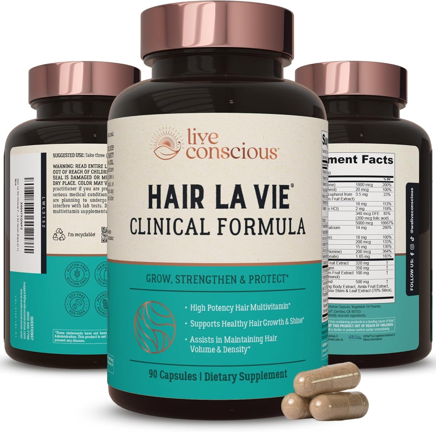 Hair La Vie Clinical Formula Vitamins for Healthy Hair Growth