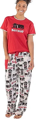 Lazy One Women's Pajama Set Short Sleeves with Cute Prints - Comfy