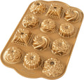 Bundt Charms 1.2 Cup Gold Bundt Pan - Small Shape Details