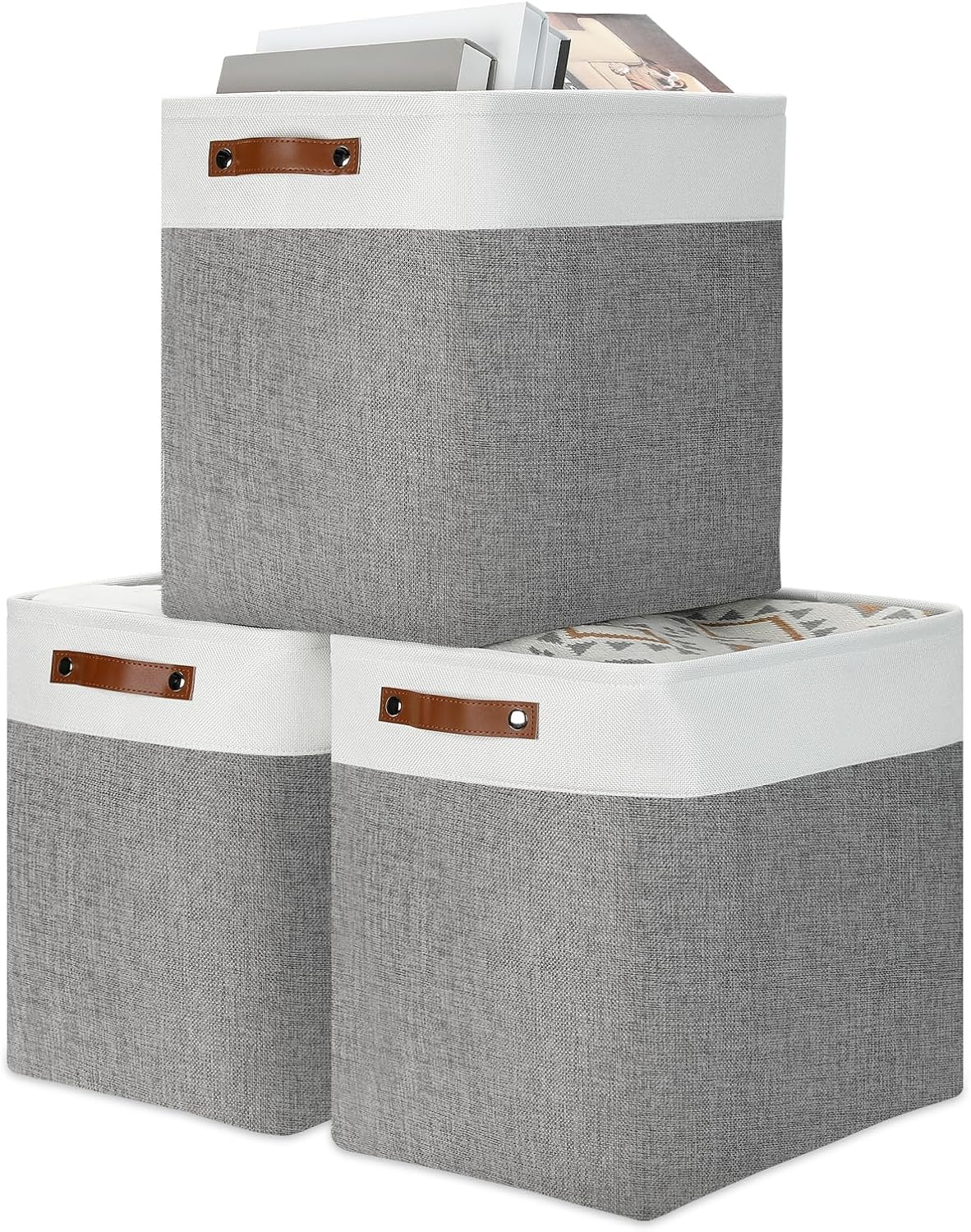 DULLEMELO 17 Inch Large Storage Baskets for Home Organization