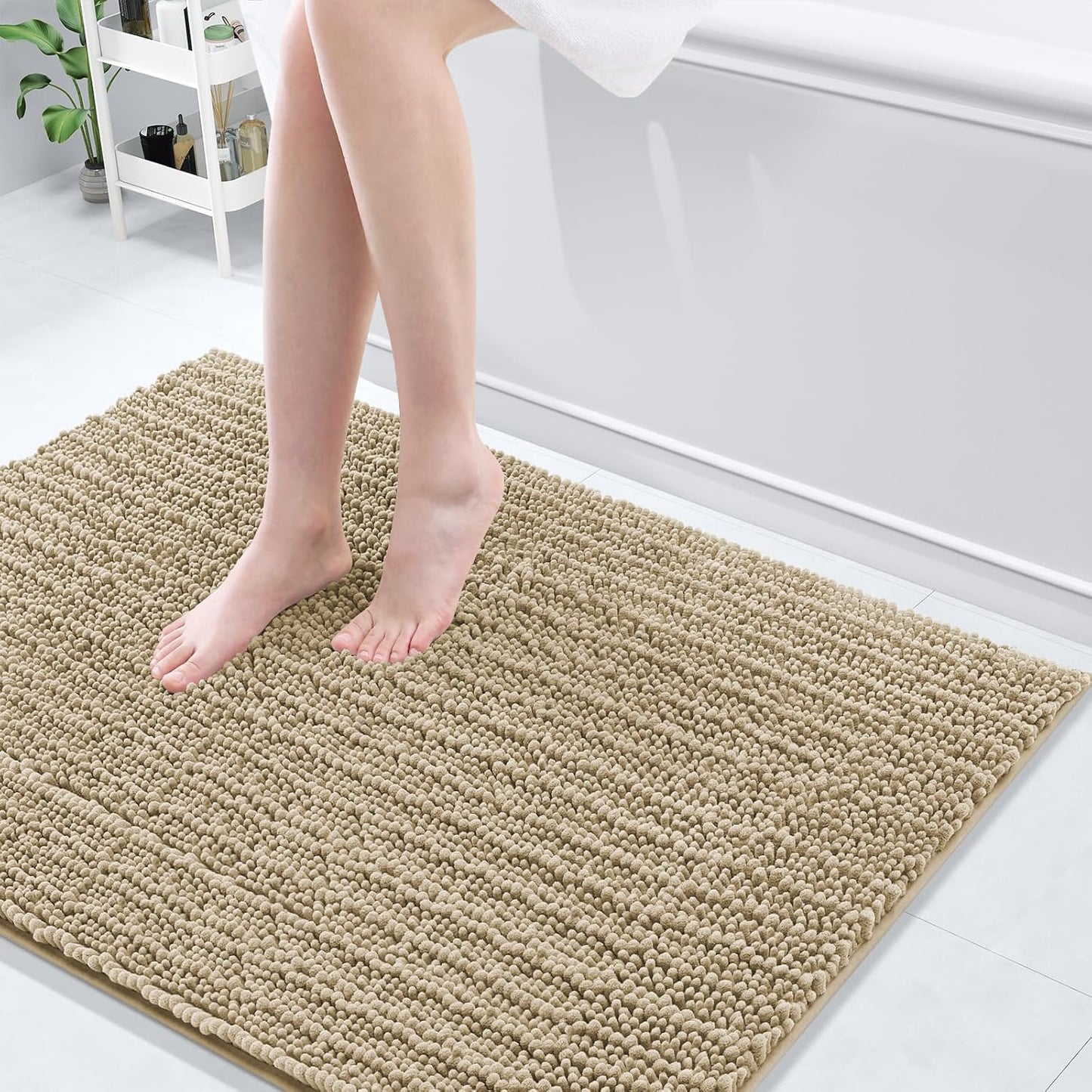 Arotive Luxury Chenille Bathroom Rug Mat for Comfort and Style