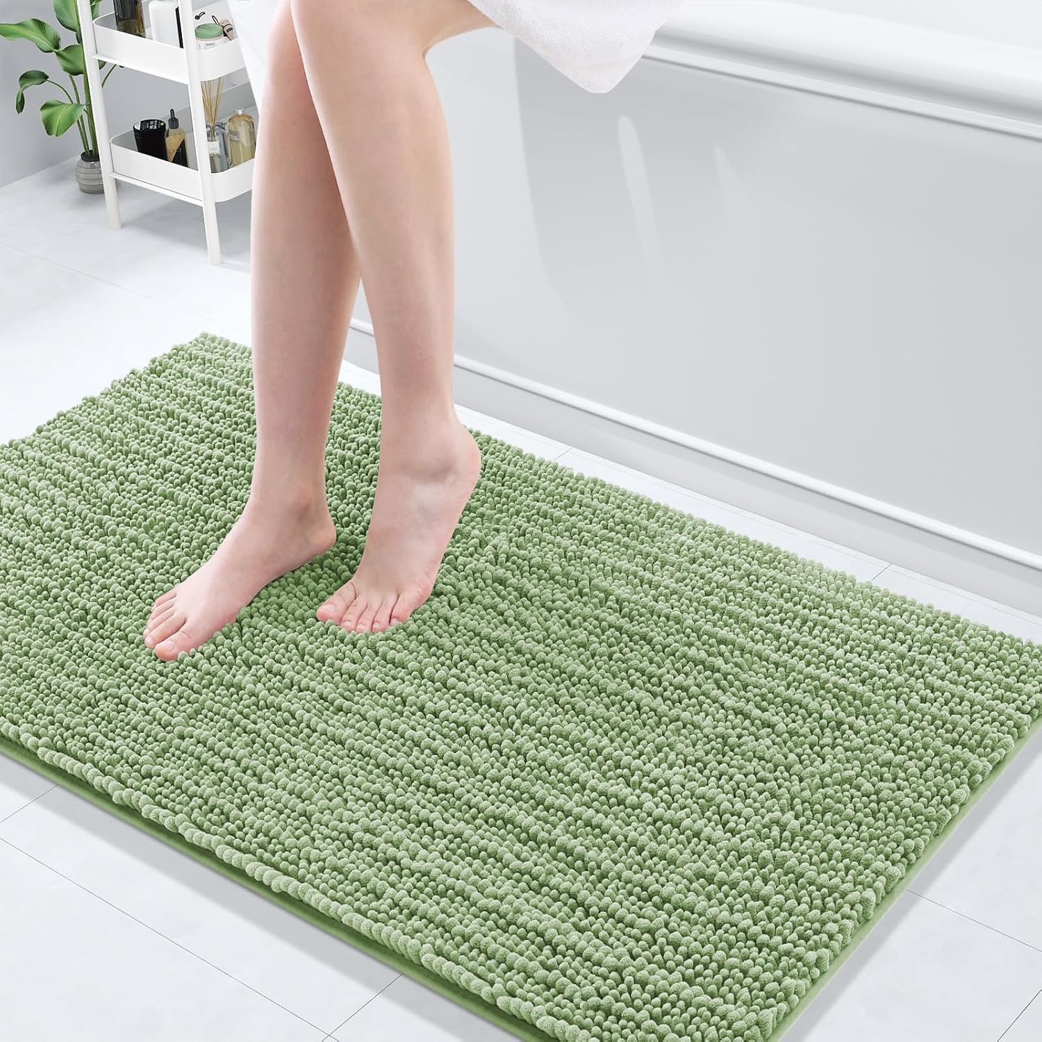 Arotive Luxury Chenille Bathroom Rug Mat for Comfort and Style