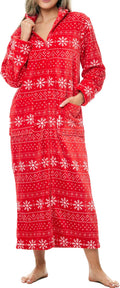 Alexander Del Rossa plush zip robes for plus size women