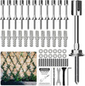 Wire Trellis for Climbing Plants Outdoor - 12-Set Wall Trellis Kit