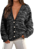 PRETTYGARDEN Womens Striped V Neck Cardigan Sweater - Cozy Fall