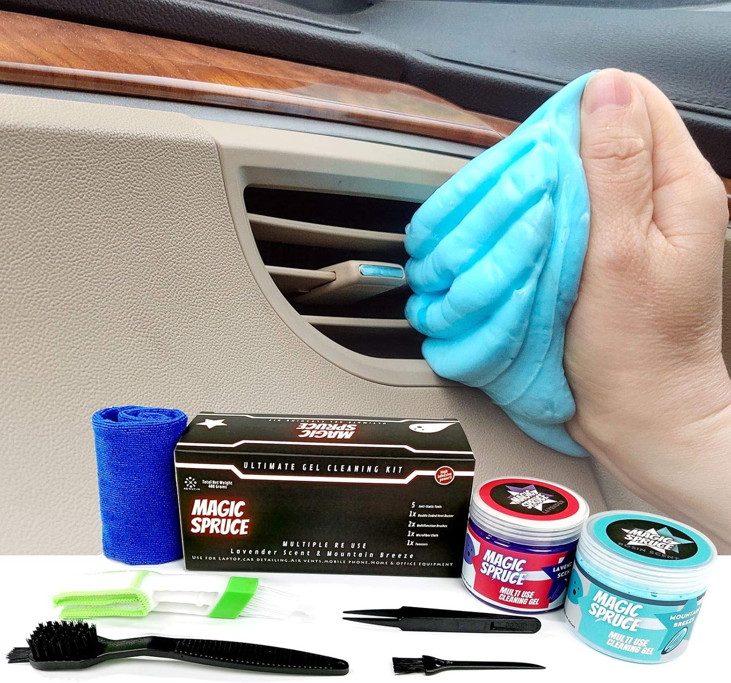 Ultimate Car Cleaning Kit - Dust-free Interior with FINOCLAY