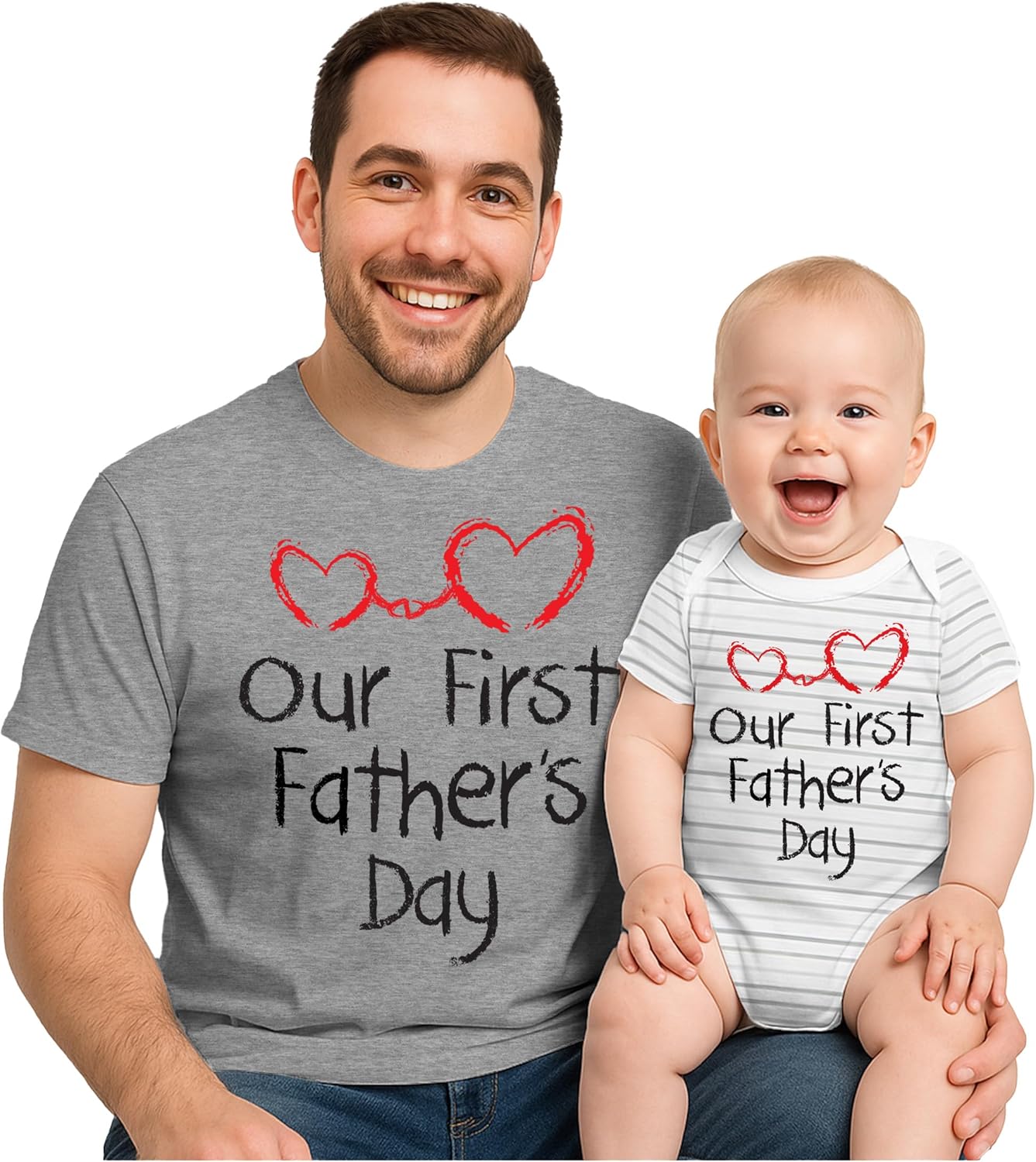 Matching Outfits for Dad and Baby - Perfect First Father's Day Gift