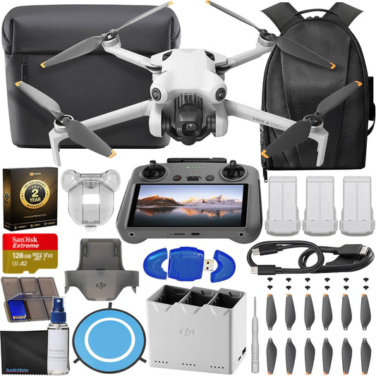 DJI Mini 4 Pro Drone Fly More Combo Plus with RC 2 Controller