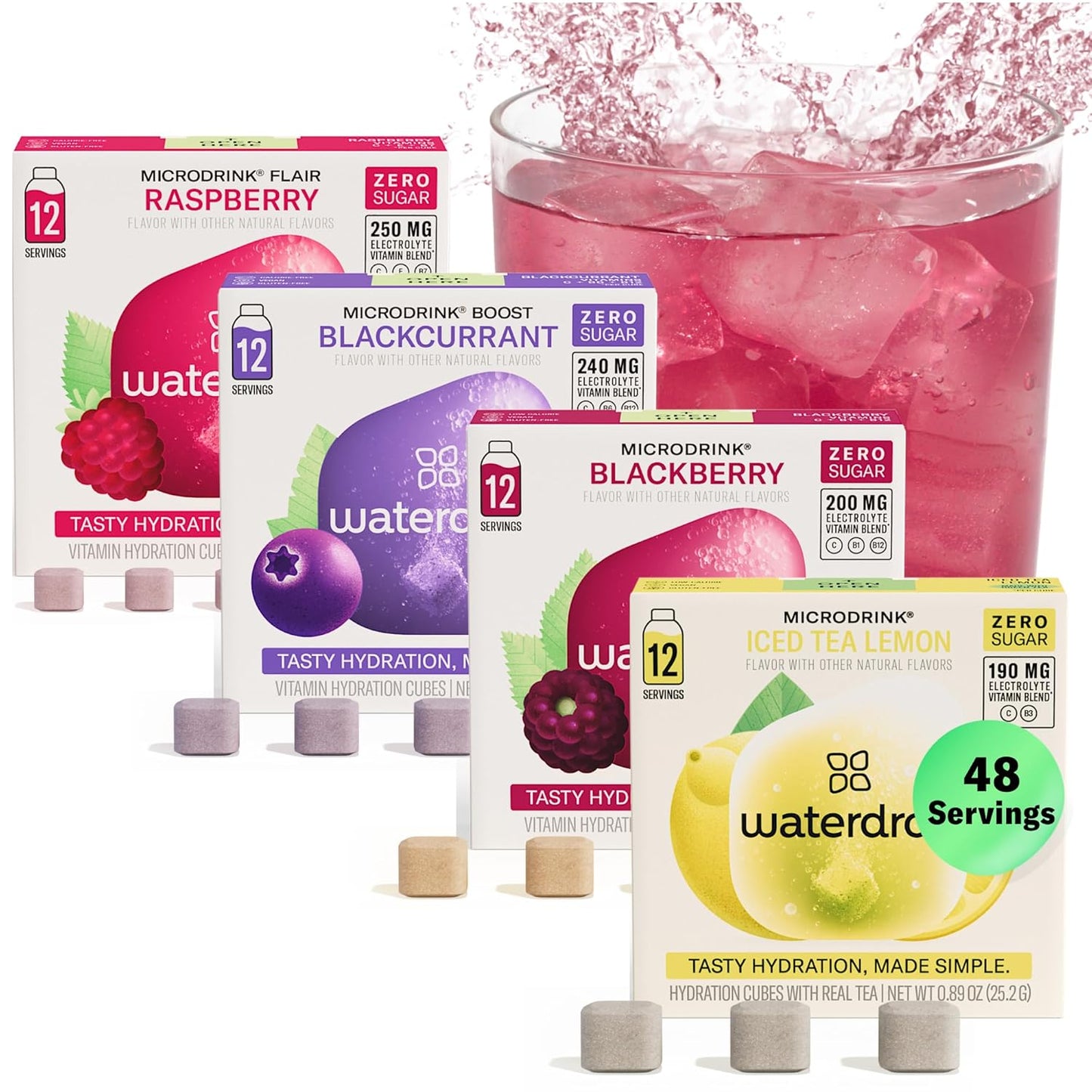 Waterdrop Hydration Cubes with Vitamin C and Electrolytes