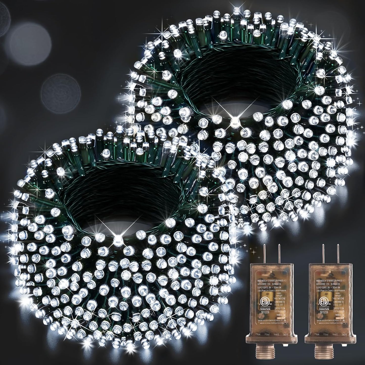1000 LED 403 FT Christmas String Lights for Outdoor Decor
