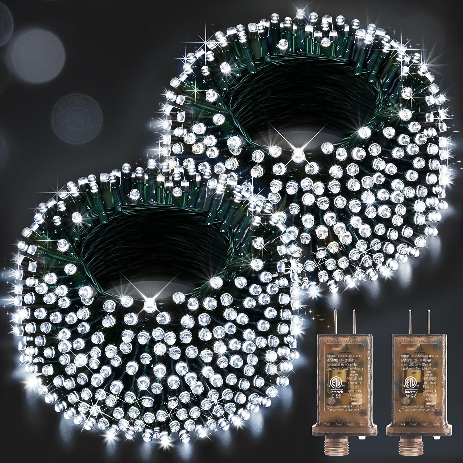 1000 LED 403 FT Christmas String Lights for Outdoor Decor