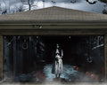 Halloween Garage Door Banner Decoration for Spooky Atmosphere