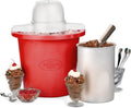 Nostalgia Electric Ice Cream Maker Parlor Style - 4 Quart Soft Serve