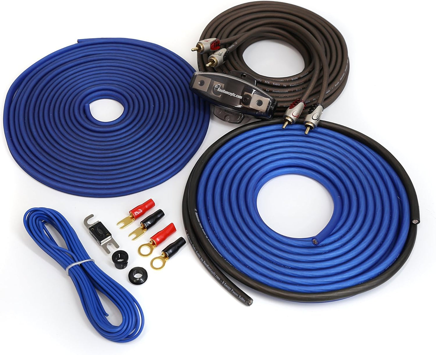 KnuKonceptz Kolossus OFC 8 Gauge Amp Installation Wiring Kit Review