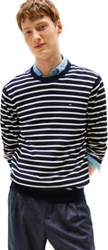 Men's Cotton Crewneck Sweater Lightweight Pullover - Regular Fit