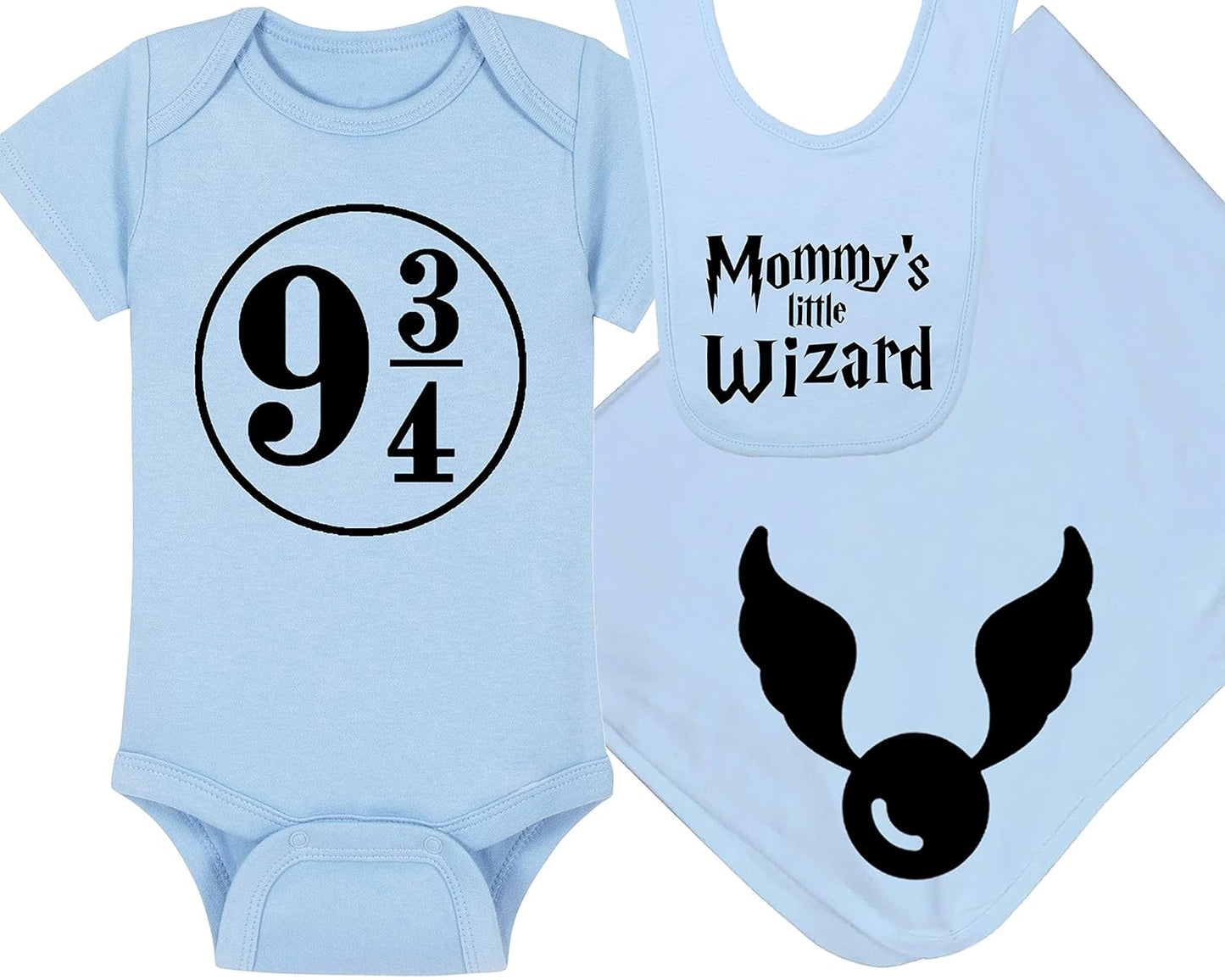 Wizard Baby Onesie, Blanket and Bib Set for Little Wizards