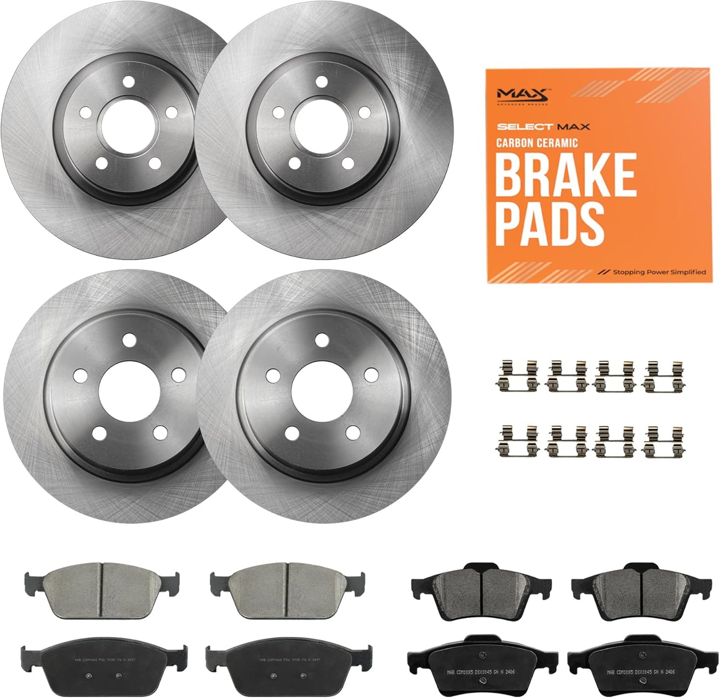 Max Advanced Brakes ValueMAX Front & Rear Brake Kit for Ford Escape