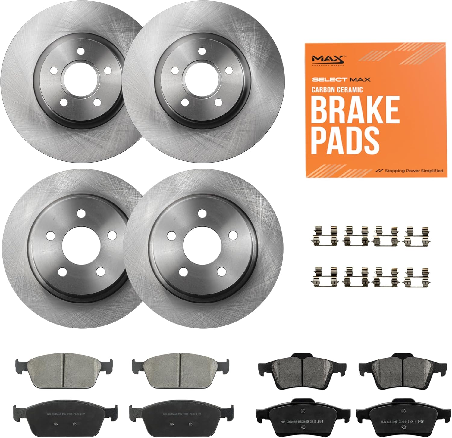 Max Advanced Brakes ValueMAX Front & Rear Brake Kit for Ford Escape
