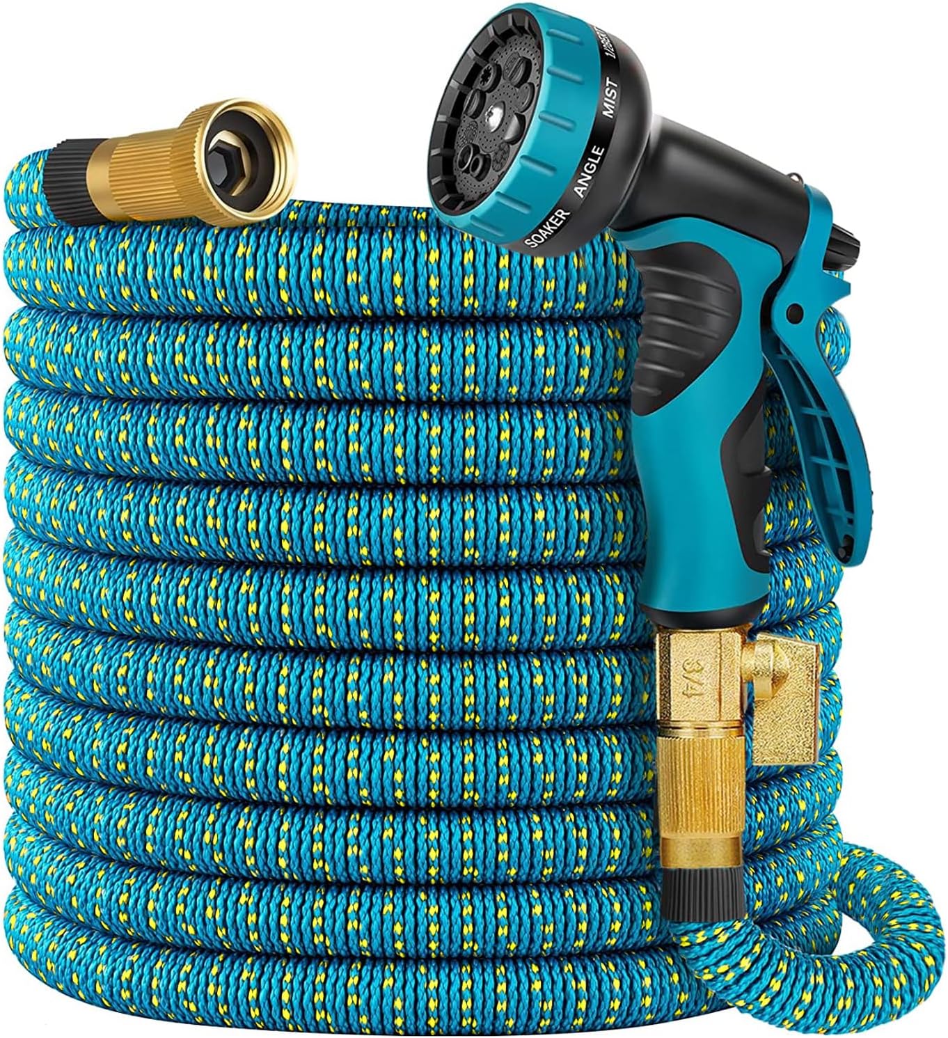 150 ft Expandable Garden Hose with 10 Pattern Spray Nozzle