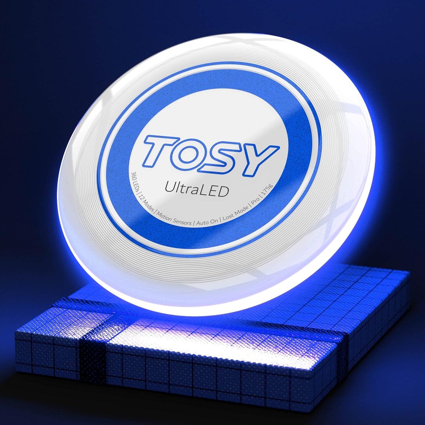 Light-Up TOSY LED Flying Disc - Ultra Bright, Smart Modes, Rechargeable