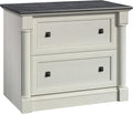 Sauder Palladia 2 Drawer File Cabinet - Lateral Filing in Glacier Oak