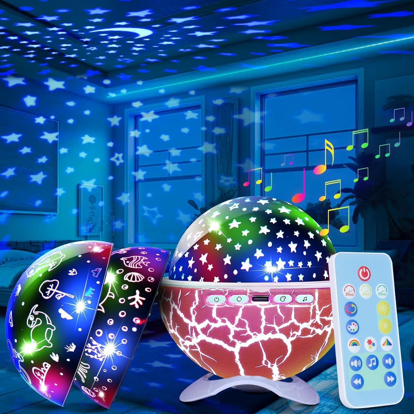 360 Rotation Kids Night Light Projector by SUPIPRO