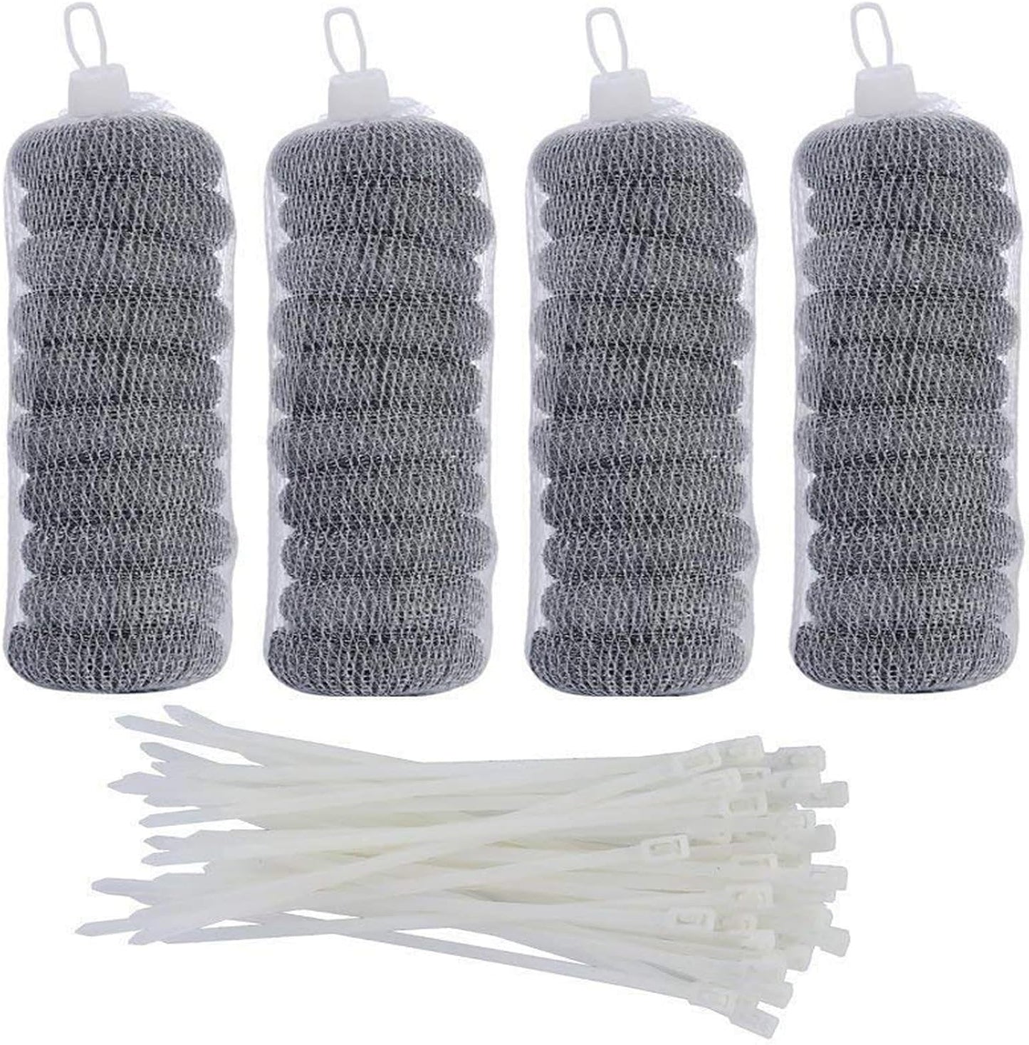 Effortlessly Keep Laundry Pipes Clear 40pc Stainless Steel Lint Traps by SUNHE YHK