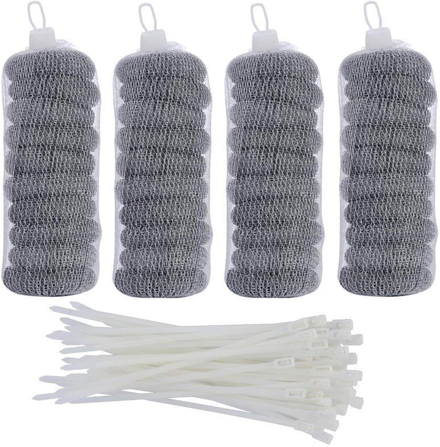 Effortlessly Keep Laundry Pipes Clear 40pc Stainless Steel Lint Traps by SUNHE YHK