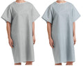 Petite Patient Gowns | 36 Count (18 White + 18 Blue) - Back Tie